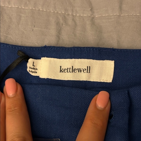 Classic Blue Trousers with Front Pleats - Picture 2 of 6